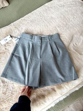 Babaton Pleated High-Waist Shorts